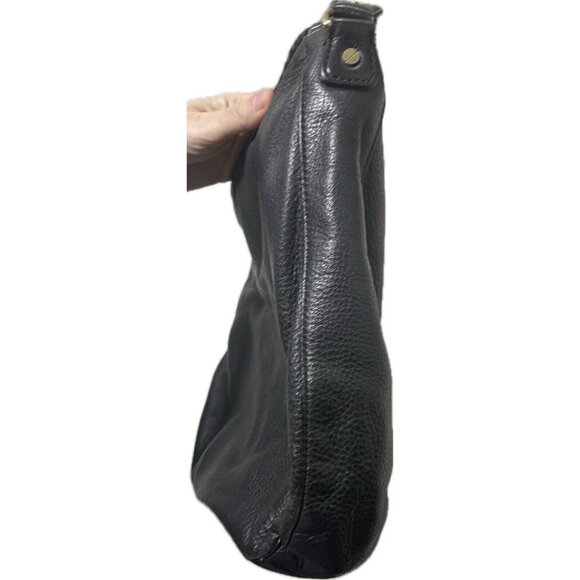 MICHAEL Michael Kors Black Leather Tassel Hobo Handbag - Picture 4 of 8